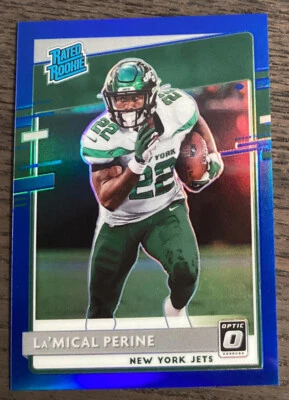 2020 Panini Donruss Optic La’Mical Perine #P-340 Rated Rookie Blue /125 #5196 - Image 1 of 2