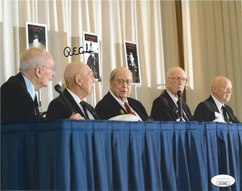 R.E. (Richard) Cole signed Doolittle Raiders 5 Survivors WWII 8x10 Photo - JSA Cover