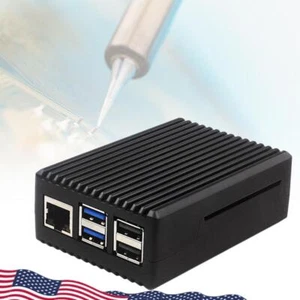 Raspberry Pi 5 Case Metal Pi 5 Case Easy To Install Black Fit for Raspberry Pi 5 - Afbeelding 1 van 10
