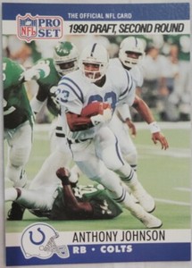 1990 Pro Set Football #705 Anthony Johnson RC