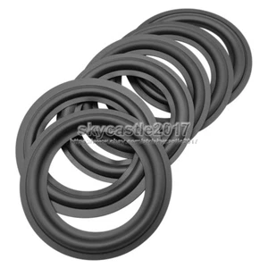 2 Stück 4" Zoll Lautsprecher Gummirand Ersatz Bass Woofer Surround Kreis Reparatur - Bild 1 von 12