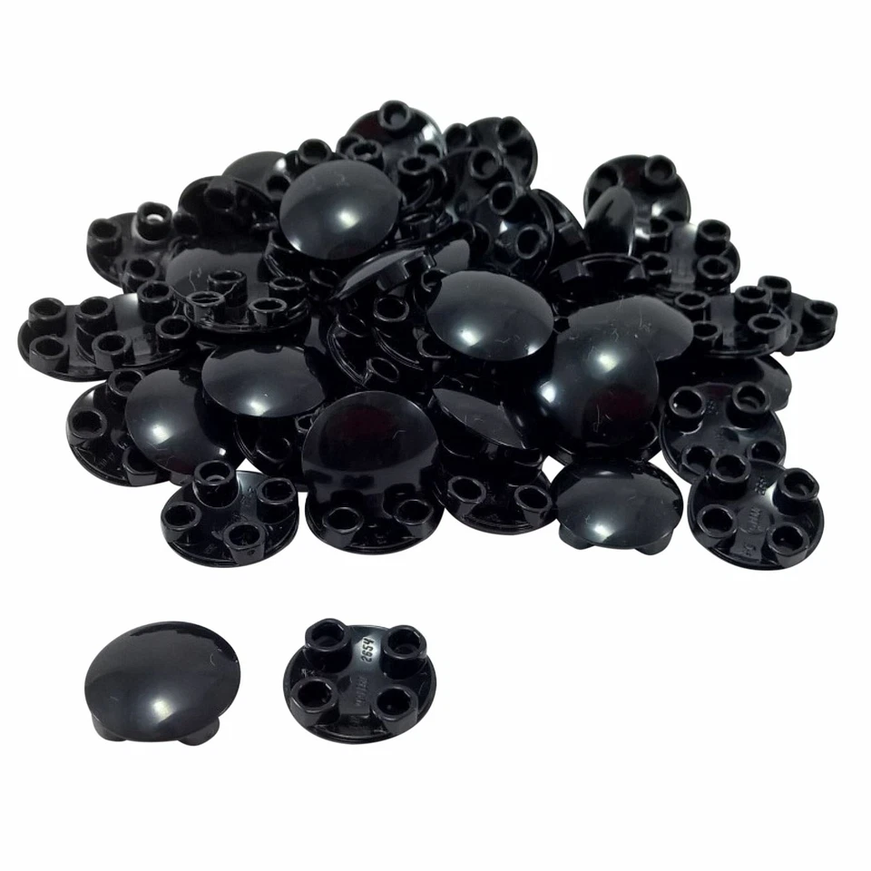 50 NEUE LEGO BAUSTEINE Plate Round 2 x 2 Rounded Bottom (Boat Stud) Schwarz - Bild 1 von 1