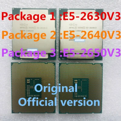 Intel Xeon E5-2630 V3 E5-2640 V3 E5-2650 V3 CPU 8/10-Core LGA 2011-3 Processor - Bild 1 von 3