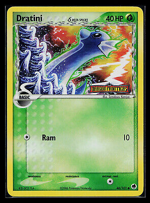 Pokemon Card - Dratini EX Dragon Frontiers 46/101 Reverse HOLO Stamped