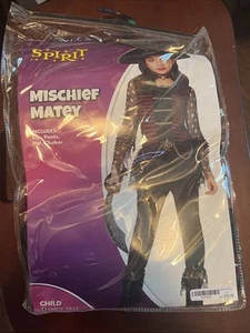 Spirit Pirate Costume (Mischief Matey) With Hat Halloween Girls Size LARGE 12-14 - Picture 1 of 7