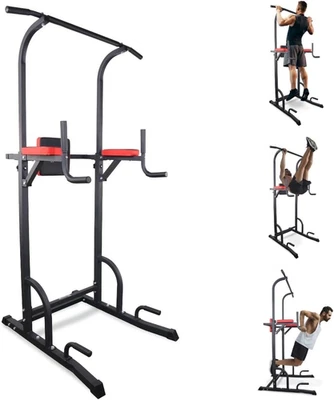 ® Fitness, Power Tower Dip Station, Multifit, Altezza E Schienale Regolabili, St - Immagine 1 di 4