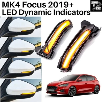 Per Ford Focus Mk4 2019+Frecce Led Specchiate Indicatore Dinamico Sequenziale - Immagine 1 di 4