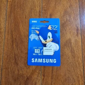 Samsung PRO Plus Sonic The Hedgehog + Adaptateur, 512 Go microSDXC MB-MD512SA/LC1 - Photo 1 sur 2