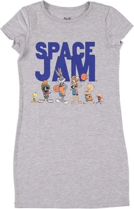 Girls' Space Jam T-Shirt Dress - Lola Bunny, Bugs Bunny, Tweety T-Shirt Dress - Picture 1 of 7