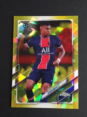 2020-21 Topps Chrome Sapphire Kylian Mbappe Gold 12/99 Real Madrid Francec PSG - Image 1 of 2
