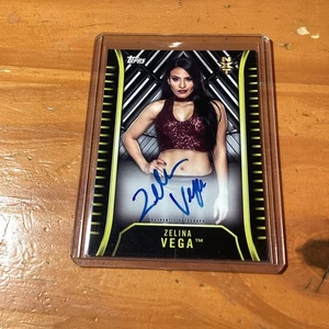 2018 Topps WWE NXT Zelina Vega Autograph Card On Card Auto A-ZV - Picture 1 of 2