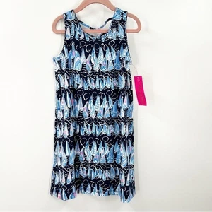 Lilly Pulitzer NWT Mini Kristen Dress Girls Medium 6-7 Sails Stripes Low Tide - Picture 1 of 8