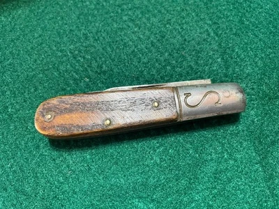 Vintage S.C. Co Walden NY Barlow Pocket Knife 1904-46 Bone scales SCHRADE CUT CO - Image 1 of 4