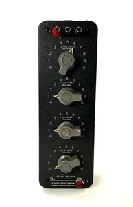 GenRad 1432-Q Decade Resistor Box 4-Dial Vintage General Radio Lab Equipment - Picture 1 of 12