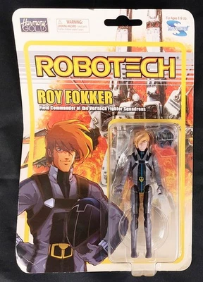 Figura de acción Robotech Macross Field Commander Roy Fokker Toynami Harmony Gold Foto 1 de 4