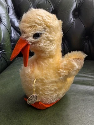 Baki Ente Kücken Gans Steifftier Retro Plüschtier Mohair 50er D17 - Bild 1 von 4