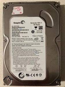 Seagate Barracuda 160GB ST3160813AS 7200.11 Hard Drive - GOOD WORKING CONDITION - Picture 1 of 2