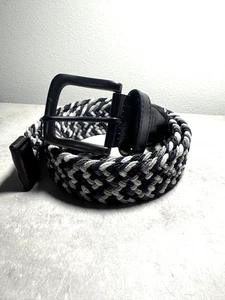 Nike G-Flex Men's Size M 34-36 Multicolored Braided Stretch Nylon Golf Belt Gray - Picture 1 of 3