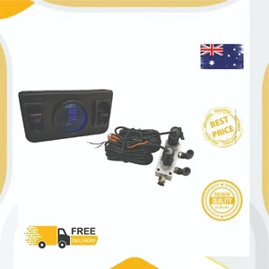 in Cab Dual Air Gauge Control Kit with Digital Paddle Switch for Air Pressure - Picture 1 of 8