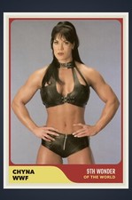 JOAN LAURER CHYNA WWF VALET MANAGER DIVA CUSTOM MADE RETRO STYLE ART CARD
