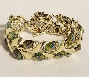 Vintage STAR Damen Armband grün gold irisierend - Bild 1 von 6