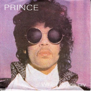PRINCE When Doves Cry PICTURE SLEEVE 7" 45 rpm record + juke box title strip NEW - Picture 1 of 3