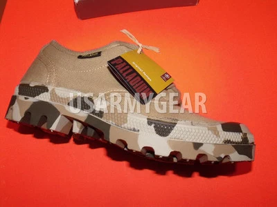 Новый палладий желтовато-коричневый камуфляж армия PAMPA низкий ботинки холст повседневные пустыни туфли 38 США 7 - Изображение 1 из 4