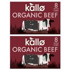 Kallo Bio Rindfleisch Lager W&#252;rfel 8 X 11g Packung 2