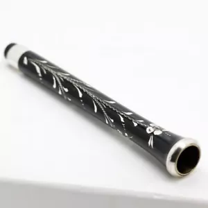 Shop Vintage Silver Cigarette Holder with Floral Motif - Picture 1 of 7