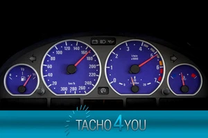 Tachoscheiben für BMW 300 kmh Tacho E46 Benzin M3 CARBON 3378 Tachoscheibe km/h - Bild 1 von 1