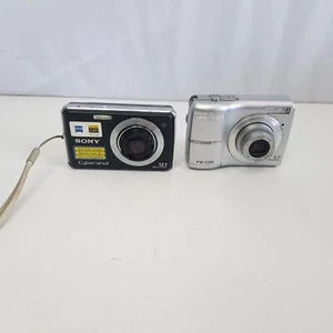Sony Cybershot . 12.1 MP 4 x Optical Zoom & Olympus FE-170. 6.0 MP. Repairs - Picture 1 of 24