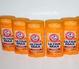 (5) ARM & HAMMER ULTRA MAX ACTIVE SPORT ANTIPERSPIRANT DEODORANT 2.6 OZ 2/2026 - Picture 1 of 1
