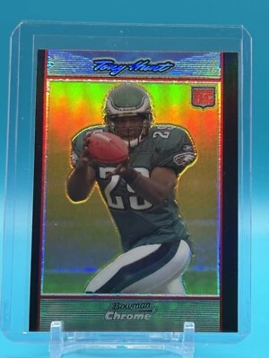 2007 Bowman Chrome Refractor #BC70 Tony Hunt Philadelphia Eagles RC - Image 1 of 2