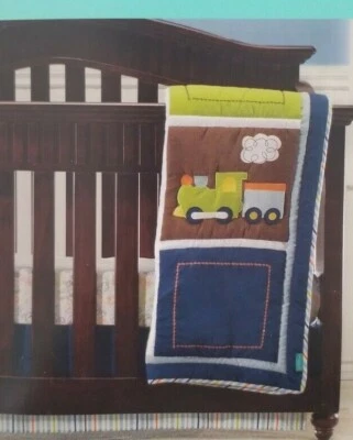 Tiddliwinks Come Ride With Me 100% Cotton Fitted Crib Sheet NIP - Image 1 of 4