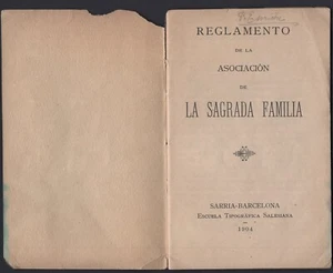 Libro antiguo de la Sagrada Familia antiguo - Imagen 1 de 1