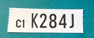 1968 302-4V ENGINE-AUTOMATIC - ENGINE CODE VINYL STICKER DECAL - FORD MUSTANG - Picture 1 of 2
