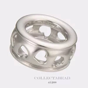 Autentica infinita fila di cuori in argento sterling 41208 - Foto 1 di 1
