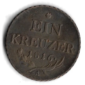 *Nicer Grade* 1816 A Austria 1 Kreuzer World Coin - KM# 2113 - Picture 1 of 2