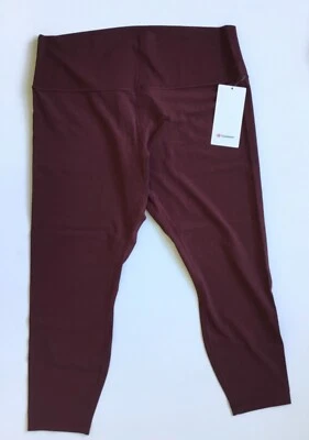 Lululemon Women's Align Pant 25” Nulu LW5CT3S RDMR Maroon Size 20 - Image 1 of 3