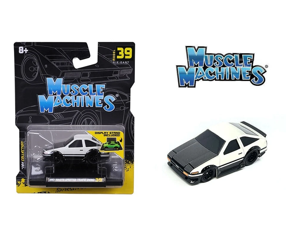 Muscle Machines 1:64 1983-85 Toyota Sprinter Trueno (AE86) 15579WH - Image 1 of 1