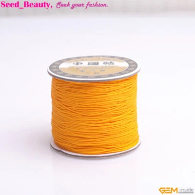 0.8mm Chinese Knotting Nylon Thread Handcraft Braid Rattail Cord Rope 120 Meter - Image 1 of 4