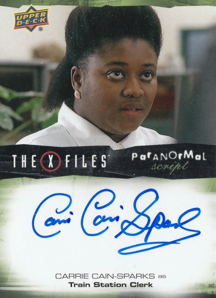 THE X FILES UFOS AND ALIENS (2019) - CARRIE CAIN-SPARKS (CLERK) AUTOGRAPH A-CS - Image 1 of 1