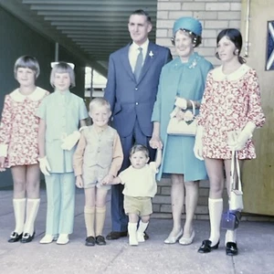 RETRO Film Photo Slide 70s Junk Art Original Job Lot Church Wedding Fancy Dress - Picture 1 of 4