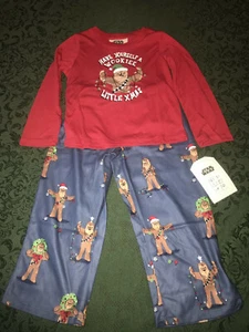 Neu mit Etikett Munki Munki Weihnachten Pyjama Wookie Star Wars 3t 2T 4T Jungen Mädchen passend - Bild 1 von 7