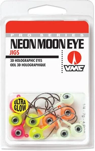 VMC Neon Moon Eye Jig Glow Kit Walleye, Bass, Perch, and Panfish Jig Tackle - Picture 1 of 6