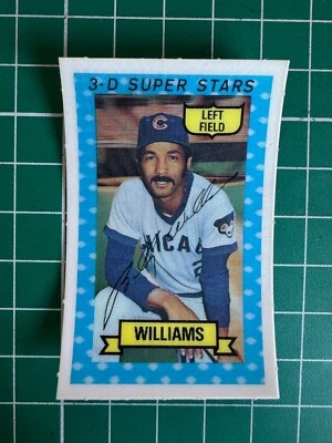 1974 Kellogg's 3-D Super Stars Billy Williams #32 béisbol Chicago Cubs Foto 1 de 2