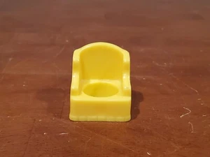 Vintage Fisher Price Little People Yellow Wing Chair - Picture 1 of 5