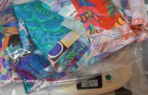 Pound of Kaffe Fassett Fabric Strips Pack for Crumb Quilting less than 4in - Picture 1 of 3