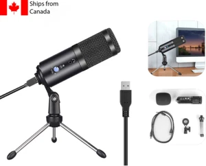 Studio Set Condenser Professional Microphone broadcasting USB Computer Mic Stand - Foto 1 di 12