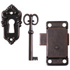 1 Set Cabinet Keyed Lock Antique Lock and Key Cabinet Lock with Key Retro